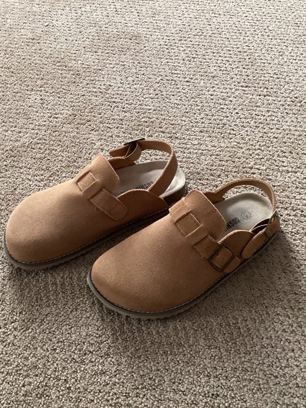 Cushionare Brooklyn Suede Slingback Clogs
